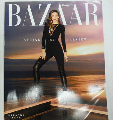 Harper's Bazaar Magazine Spring Preview Miranda Kerr February 2015 052115R