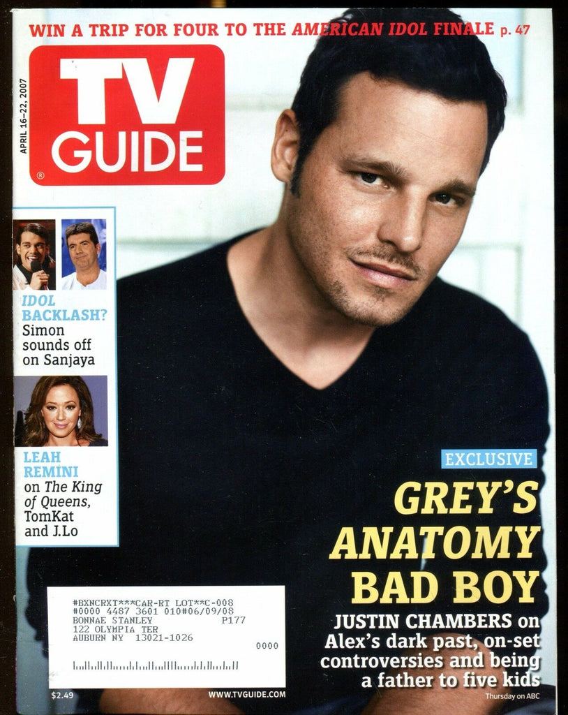 TV Guide Magazine Apr. 16-22 2007 Justin Chambers EX w/ML 022217nonjhe