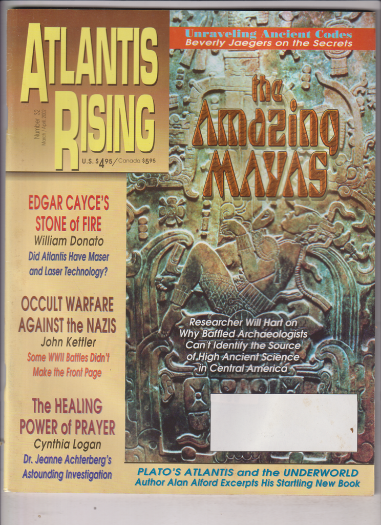 Atlantis Rising Mag The Amazing Mayas Will Hart March/April 2002 013120nonr