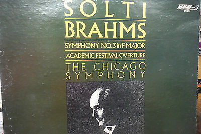 SOLTI/BRAHMS, SYMPHONY No 3 In F MAJOR 33RPM 051616 TLJ