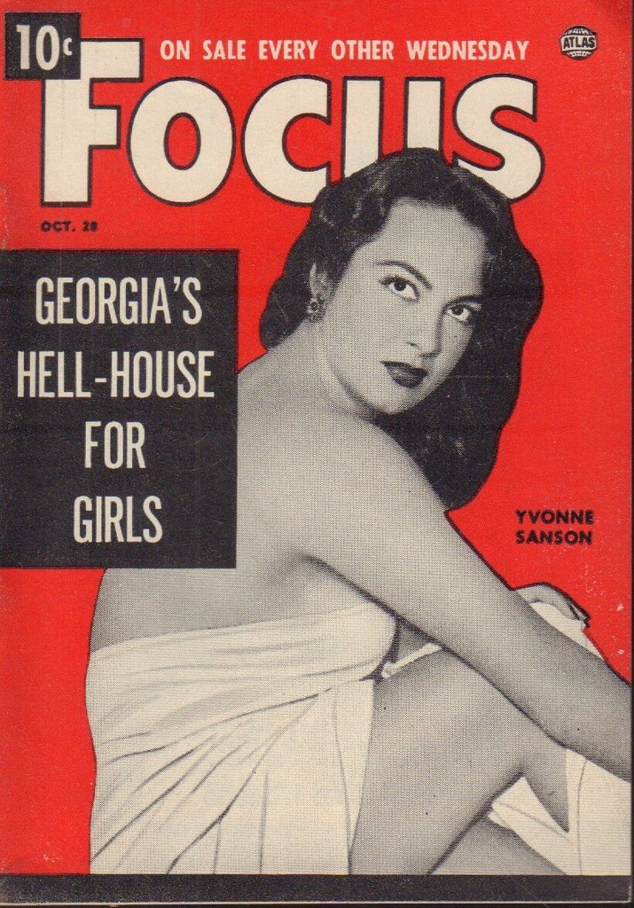 Focus Digest October 1953 Yvonne Sanson Cheesecake Pin Up 091318AME2