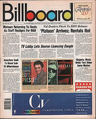 Billboard Vol.100 no.5 January 30 1988 Motown, 'Platoon' EX 122115DBE