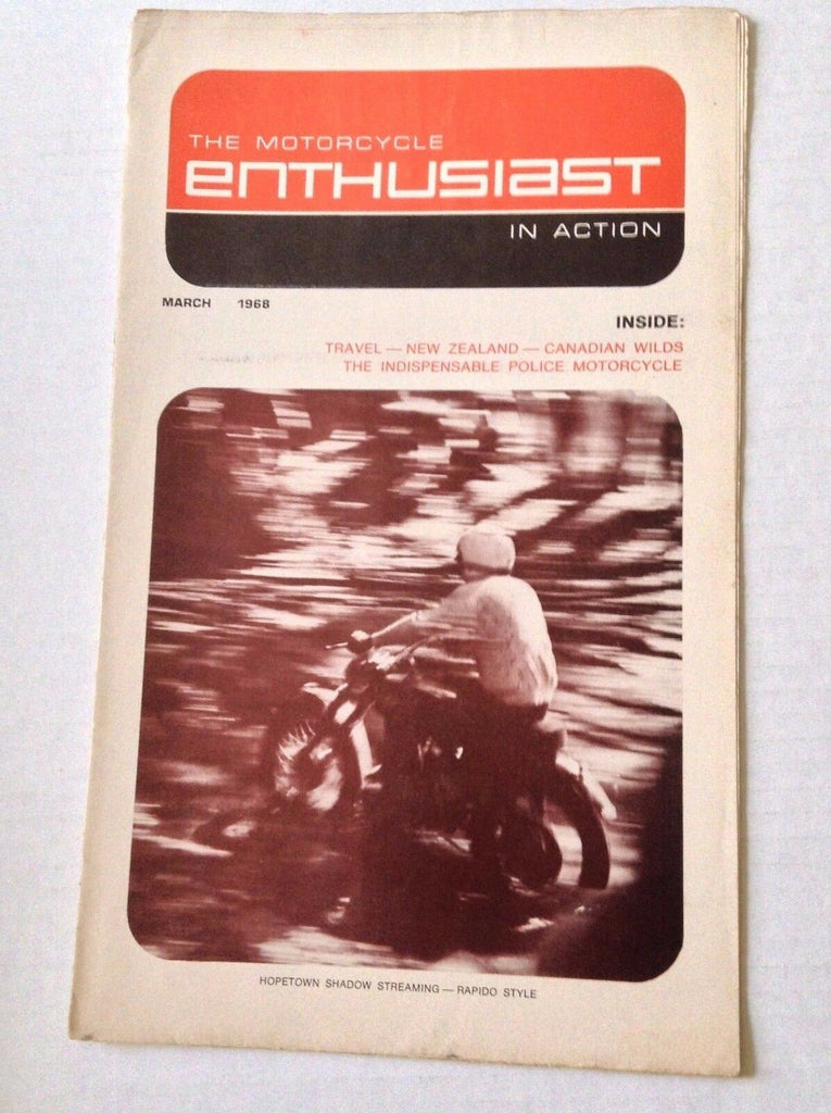 Motorcycle Enthusiast Magazine New Zealand & Canada Wilds March 1968 030217NONRH