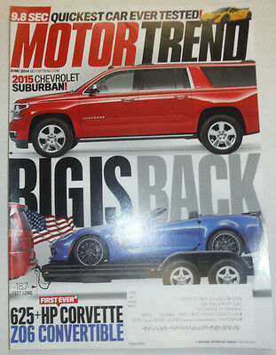 Motor Trend Magazine 2015 Chevrolet Suburban June 2014 031115R