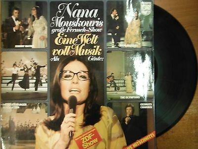 33 RPM Vinyl Nana Mouskouris Eine Welt Voll Musik Philips Records Stereo022715SM