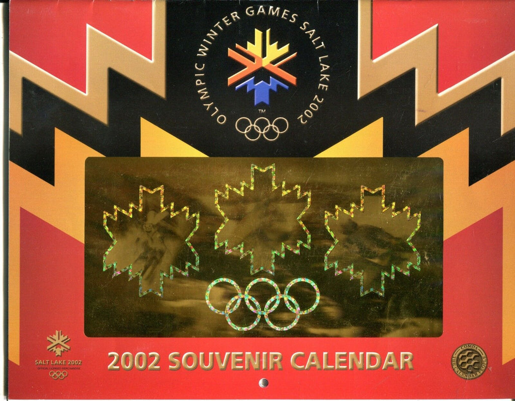 2002 Winter Olympics Souvenir Calendar EX 021917jhe