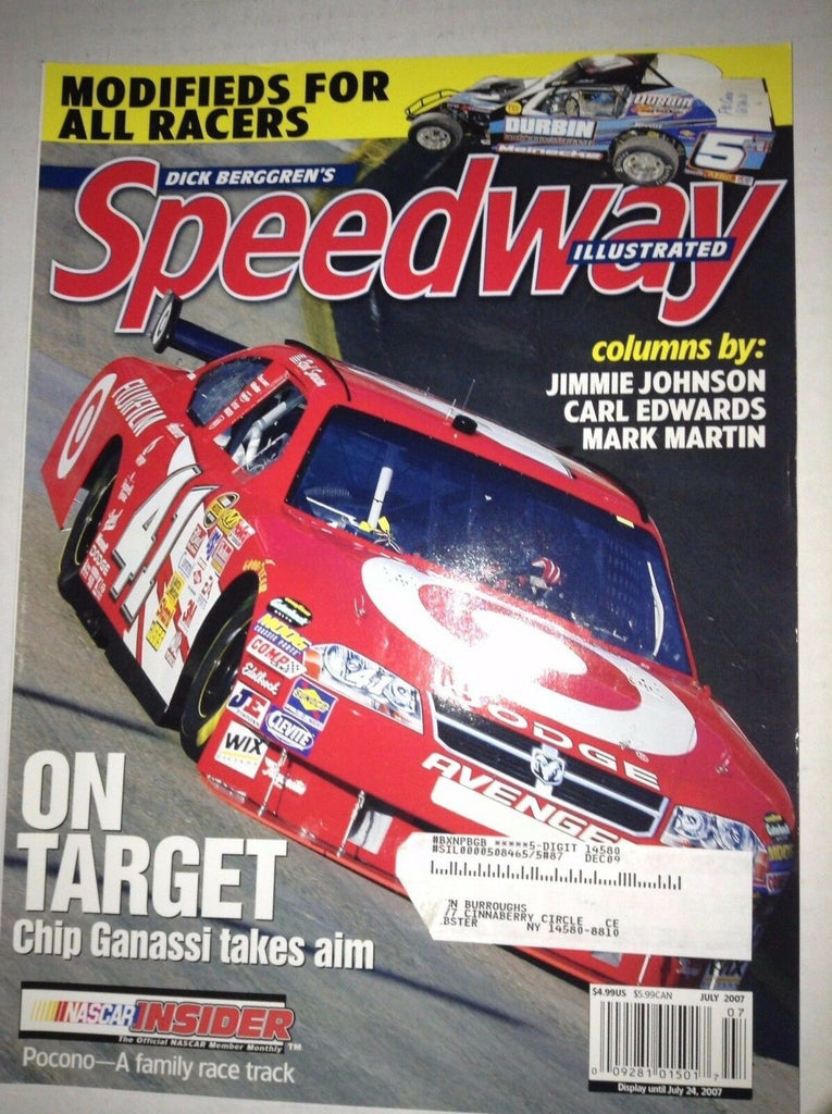 Speedway Illustrated Magazine Jimmie Johnson Chip Ganassi July 2007 041317nonrh