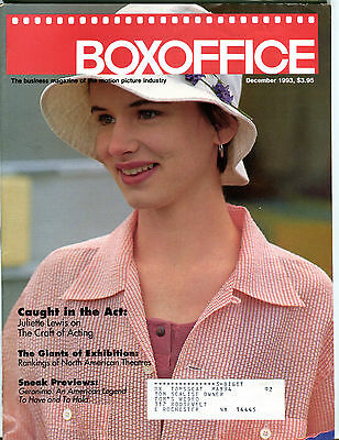 Box Office Magazine December 1993 Juliette Lewis EX 040516jhe
