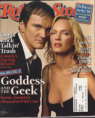 Rolling Stone April 29 2004 Quentin Tarantino, Uma Therman w/ML VG 082916DBE