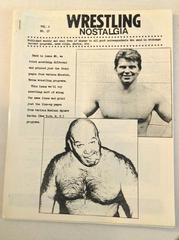 Wrestling Nostalgia Magazine Don Jonathan Pedro Morales Vol.1 No.17 060819nonrh