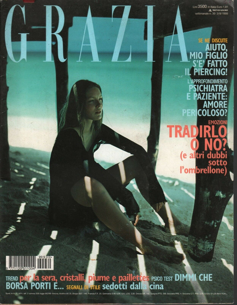 Grazia Italian Fashion Magazine August 3 1999 Joanna K Pedro Spoggi 101220ame2