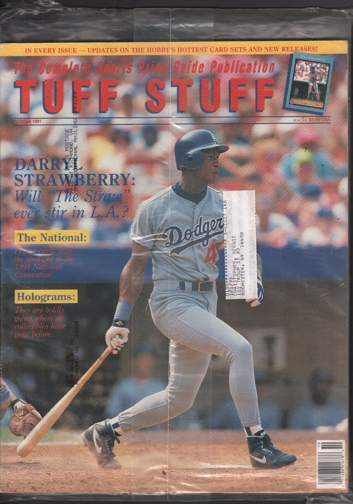 Tuff Stuff Price Guide October 1991 Darryl Strawberry 013117DBE3