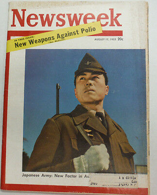 Newsweek Magazine Japanese Army New Factor August 1953 050815R