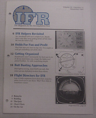 IFR Pilot Magazine IFR Helpers Revisited November 1997 FAL 061815R