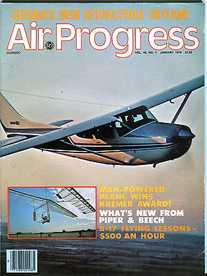 Air Progress Magazine January 1978 Cessna's Retractable Skylane VGEX 012516jhe