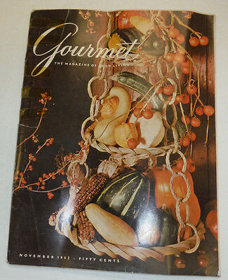 Gourmet Magazine Squash East And West November 1962 102414R