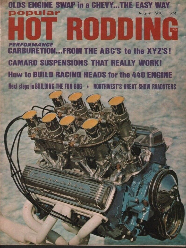 Popular Hot Rodding August 1968 327 Chevy Bill Tomas w/ML 090418DBE4