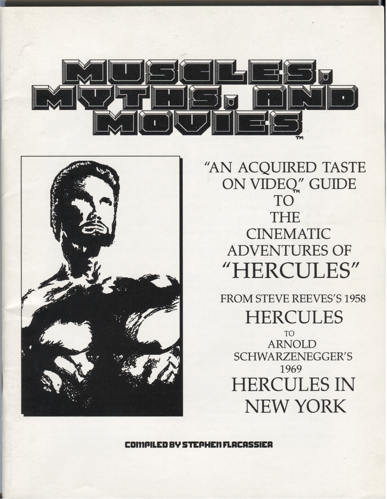 Muscles Mythos and Movies Fanzine 1994 Stephen Flacassier 072420DBE