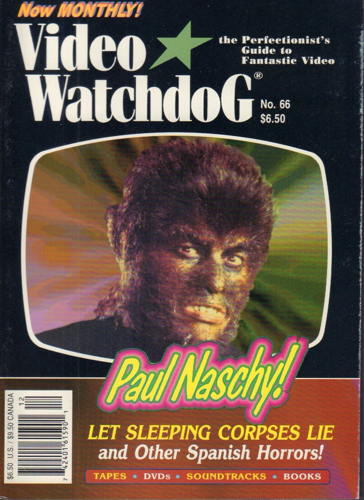 Video Watchdog no.66 Paul Naschy Sleeping Corpses Lie 021318DBE