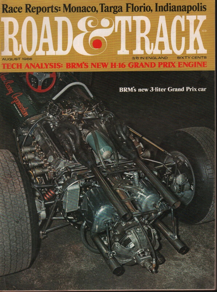 Road & Track August 1966 BRM H-16 Grand Prix 092518AME