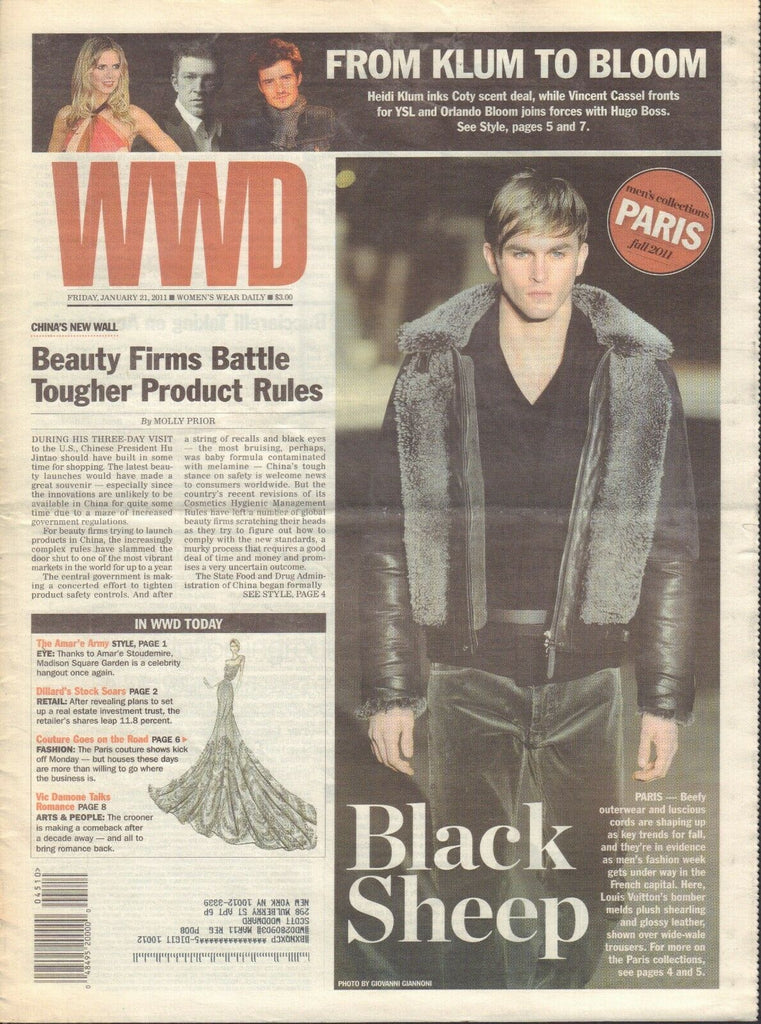 WWD January 21 2011 Giovanni Giannoni Vic Damone Molly Prior 021419DBE2