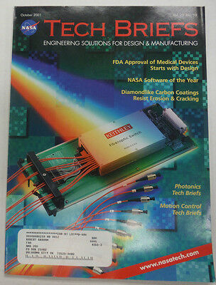 Nasa Tech Briefs Magazine Medical Devices Approved October 2001 FAL 060815R3