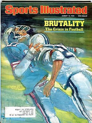 Sports Illustrated Magazine August 14 1978 Brutality In Football EX 031516jhe
