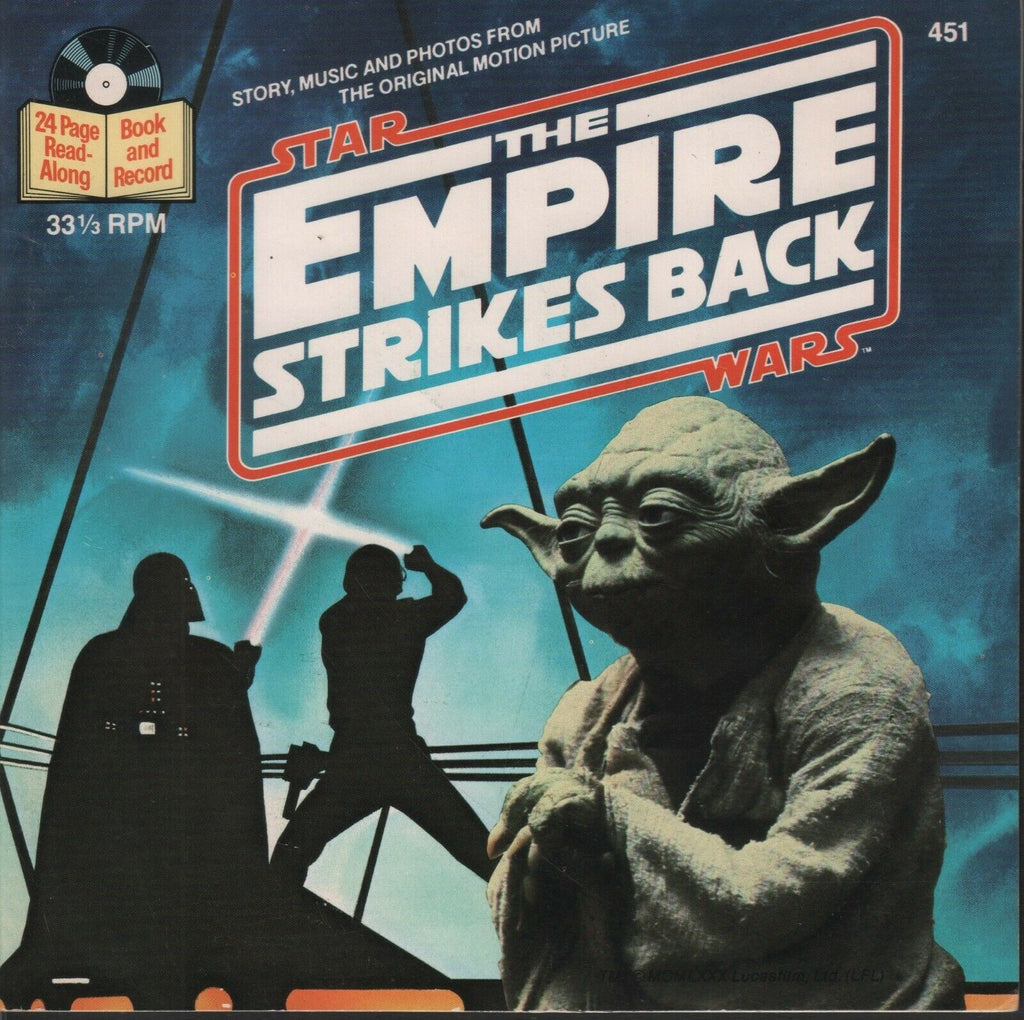 Star Wars The Empire Strikes Back 451 33 rpm 7" Read Along Vinyl 071719DBT