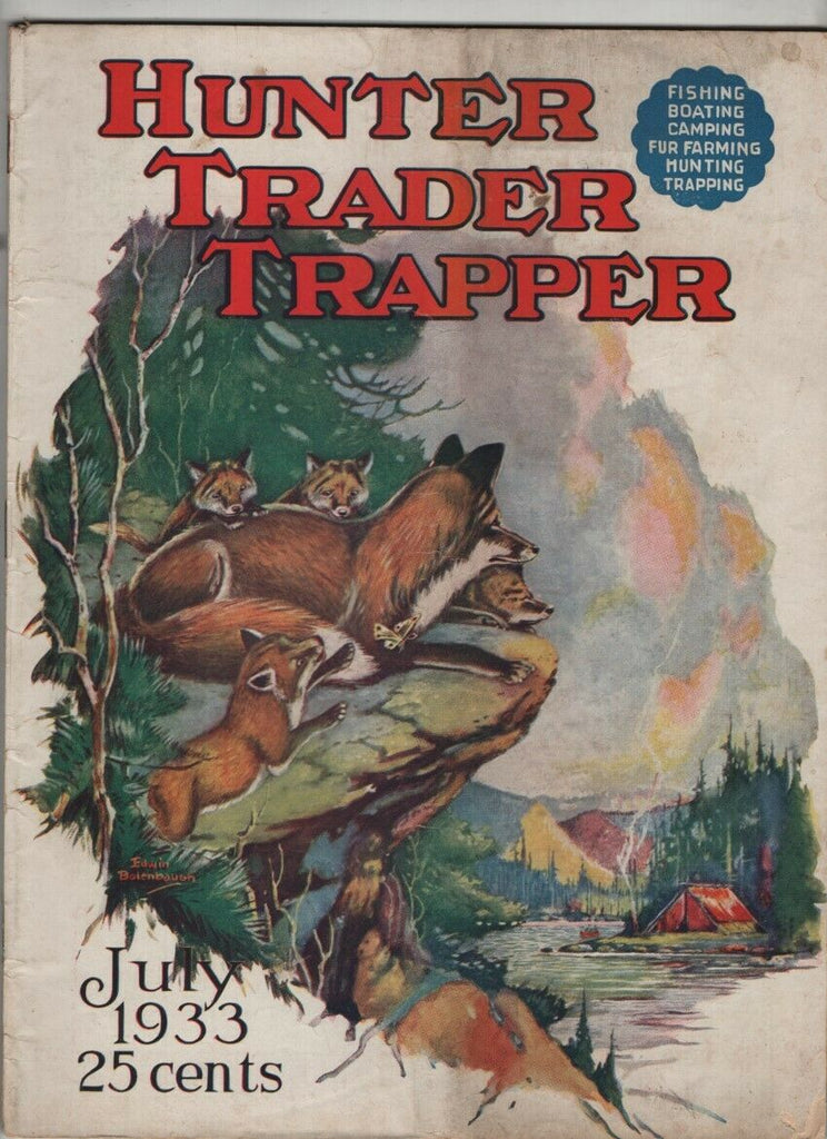 Hunter Trader Trapper Mag Big Bass Of Murdock River July 1933 021021nonr