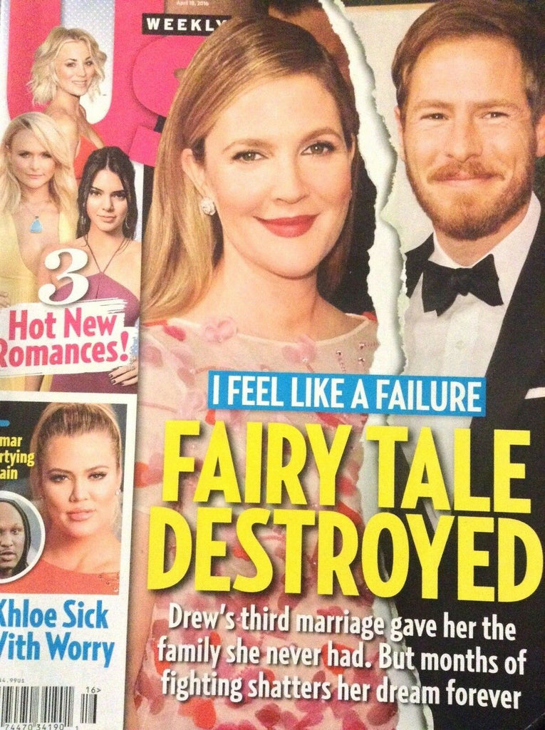 Us Weekly Magazine Drew Barrymore Kardashian April 18, 2016 010319nonrh