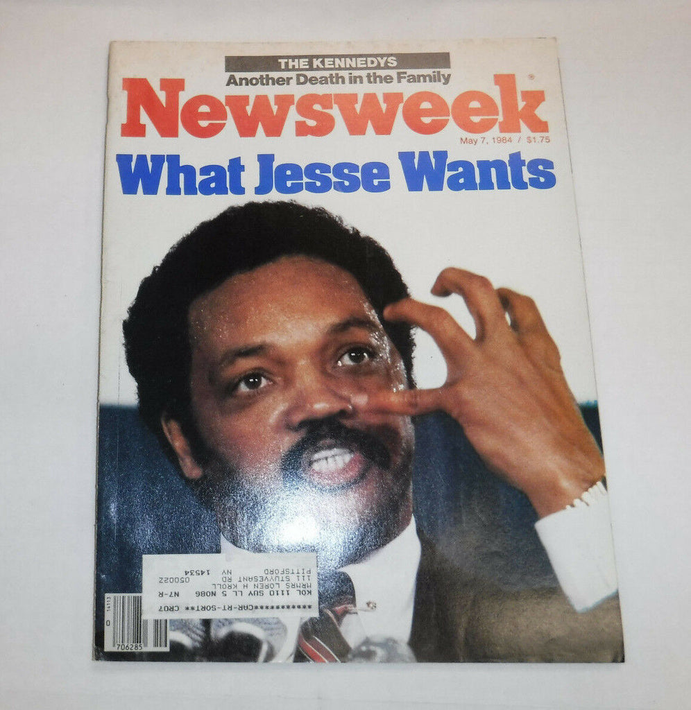 Newsweek Magazine Jesse Jackson Ronald Reagan May 7, 1984 101916R