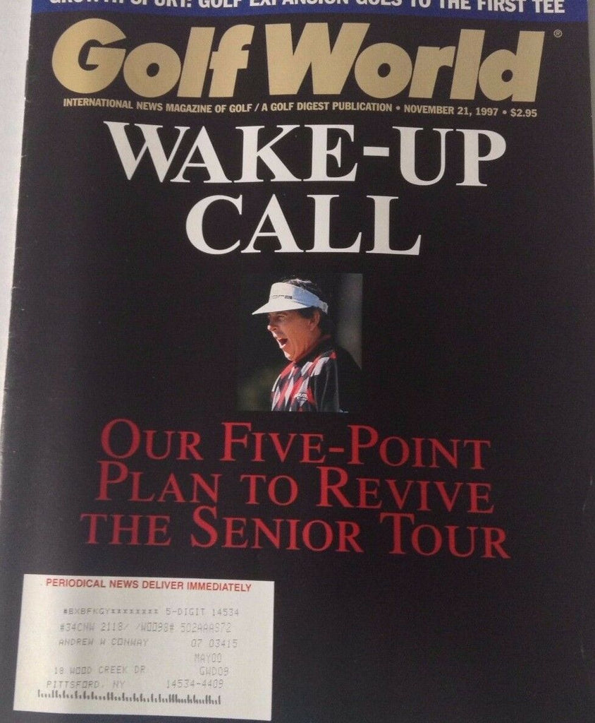 Golf World Magazine Our Five Point Plan November 21, 1997 072417nonrh