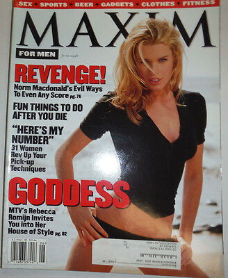 Maxim Magazine Rebecca Romijn & Norm MacDonald June 1998 031715R2