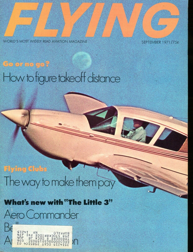 Flying Magazine September 1971 Figure Takeoff Distance EX w/ML 112916jhe