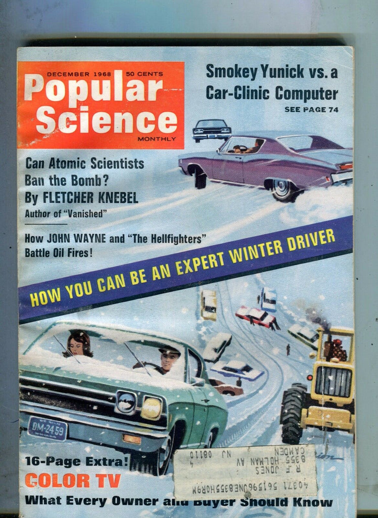 Popular Science Magazine December 1968 Expert Winter Driver 063017nonjhe2