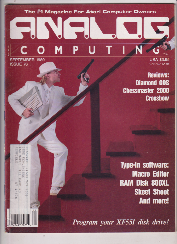 Analog Computing Atari Mag Diamond GOS & Chessmaster September 1989 010920nonr
