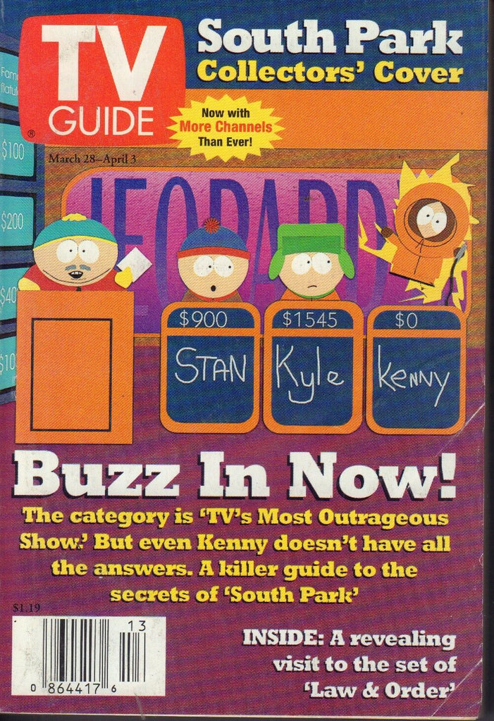 TV Guide Magazine March 28 1998 South Park 082617nonjhe