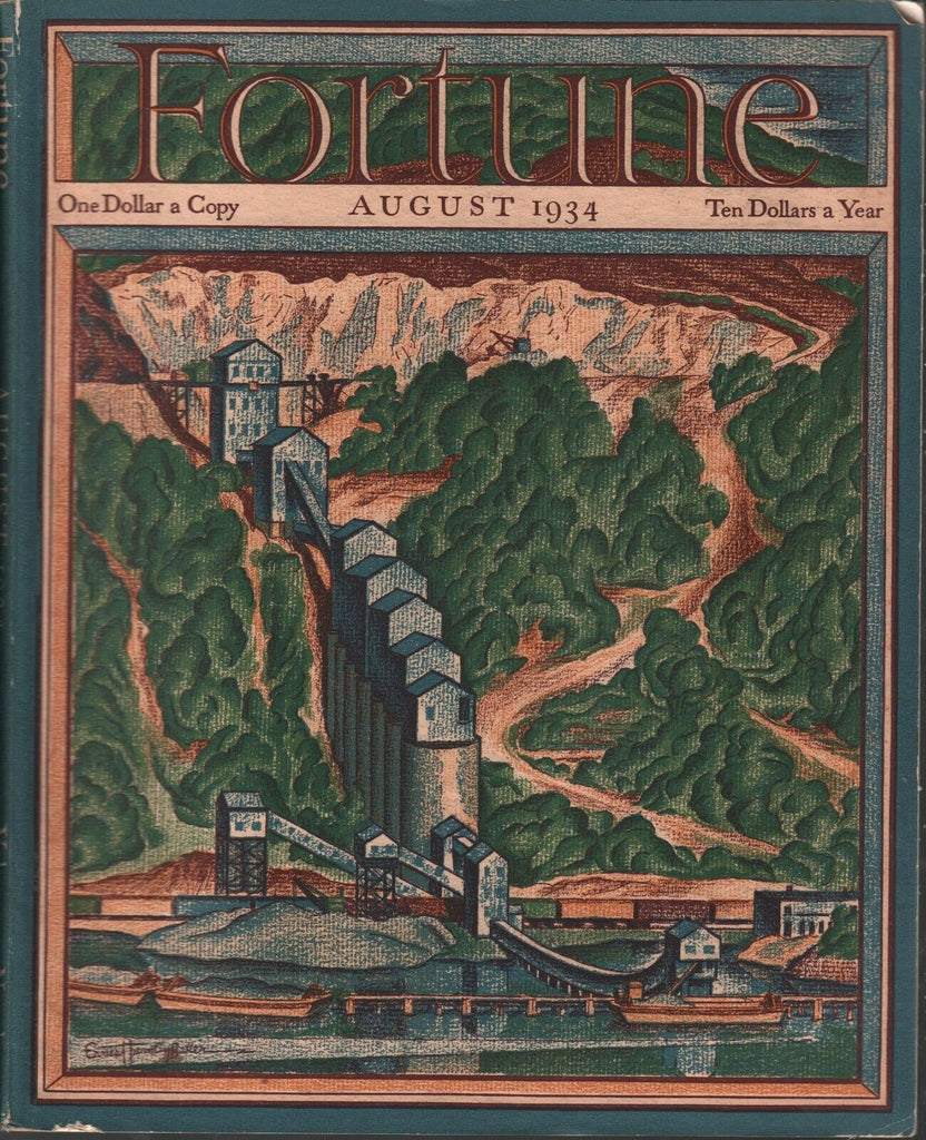 Fortune August 1934 Vol X #2 James M Landis Ernest Hamlin Baker 031920AME
