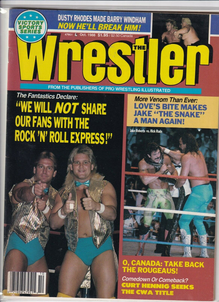 The Wrestler Magazine Jake Roberts Rick Rude October 1988 062319nonr