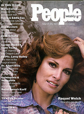 People Magazine March 25 1974 Raquel Welch Maria Callas EX 012116jhe