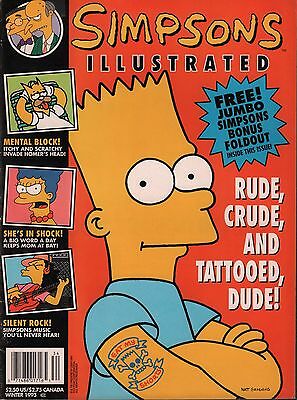 Simpsons Illustrated Winter 1993 Volume 1 Issue 8 VG 112715DBE