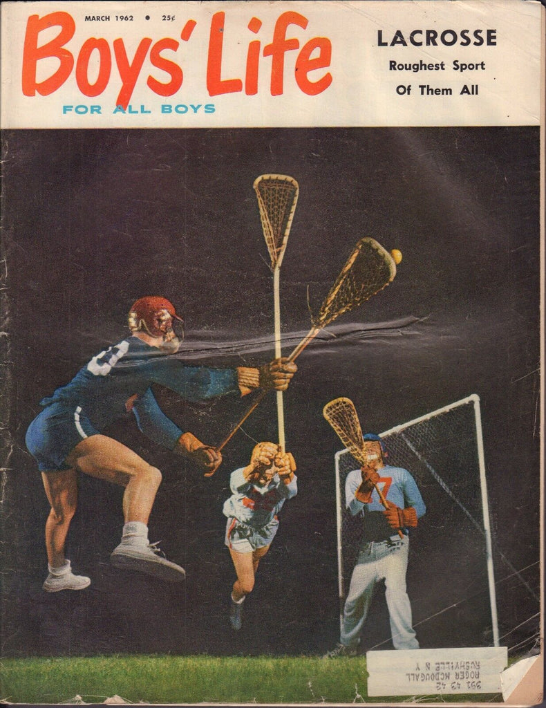 Boy's Life March 1962 Lacrosse The Roughest Sport of Them All w/ML 011717DBE
