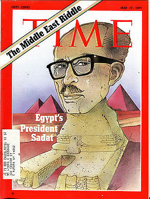 Time Magazine May 17 1971 Egypt's President Sadat VGEX 061416jhe