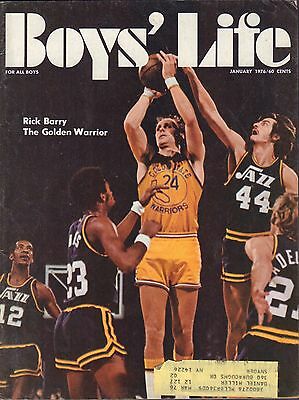 Boys' Life January 1976 Rick Barry The Golden Warrior w/ML VG 082916DBE