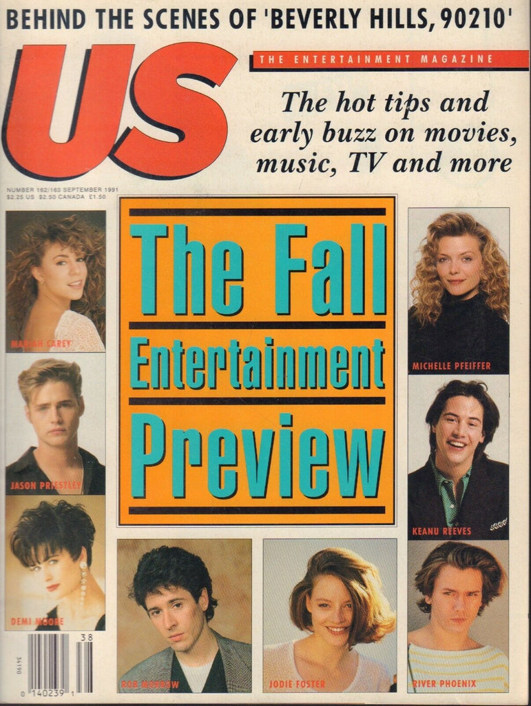 US Magazine September 1991 Mariah Carey Michelle Pfeiffer 090618AME