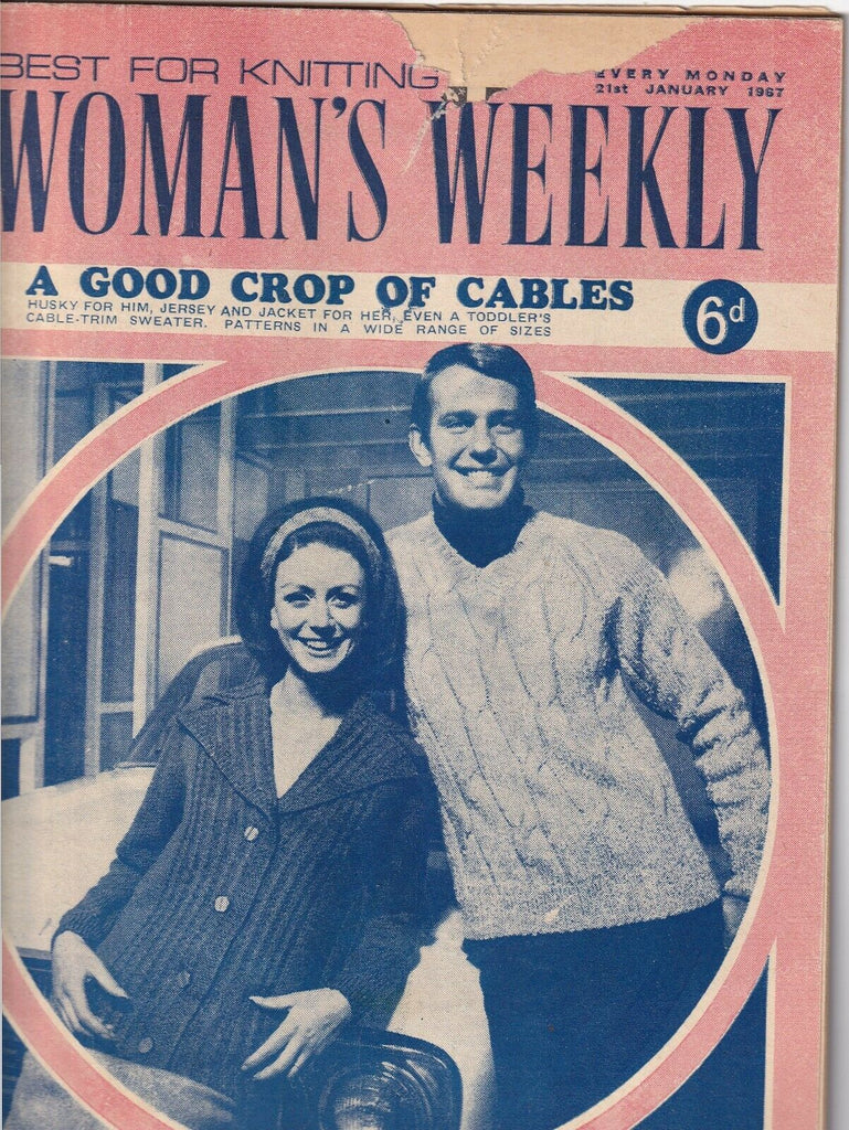 Woman's Weekly Magazine Good Crop Of Cables January 1967 051919nonr