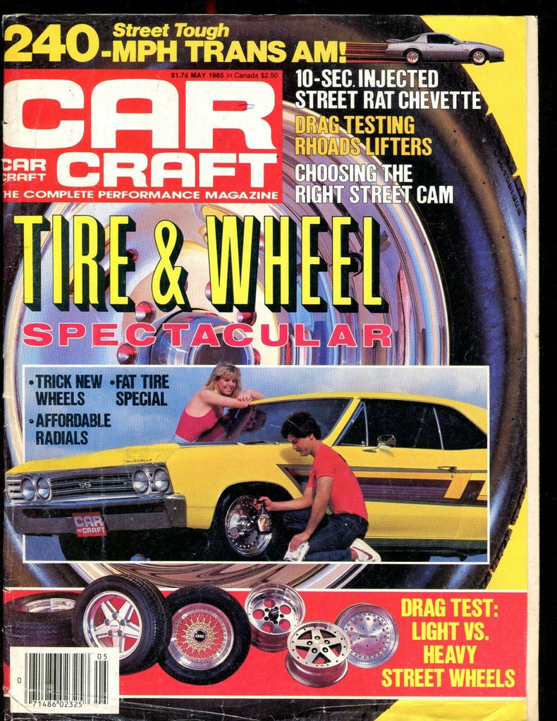 Car Craft Magazine May 1985 Tire & Wheel VG No ML 012517jhe