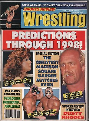 Sports Review Wrestling September 1988 Hulk Hogan,The Road Warriors EX 120815DBE