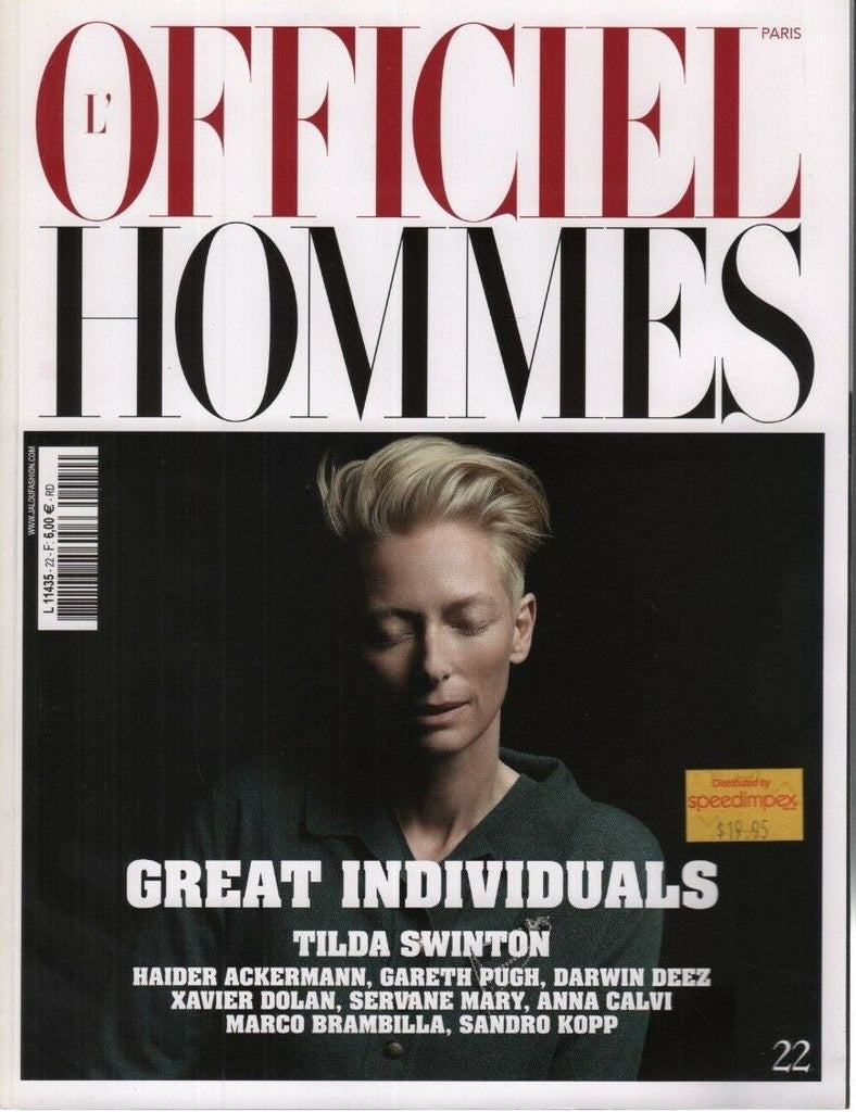 L'Officiel Hommes December 2010 January 2011 Tilda Swinton Gareth Pugh 091118DBE