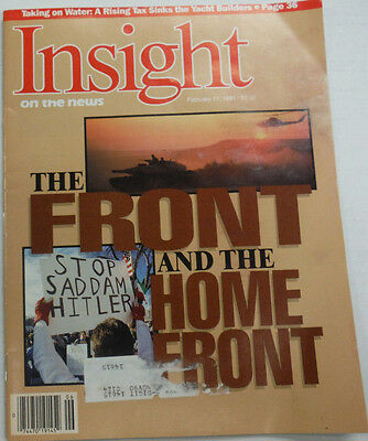 Insight Magazine The Front And The Home Front February 1991 012915R2
